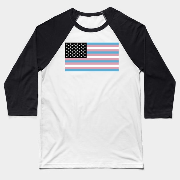 united states of trans Baseball T-Shirt by remerasnerds